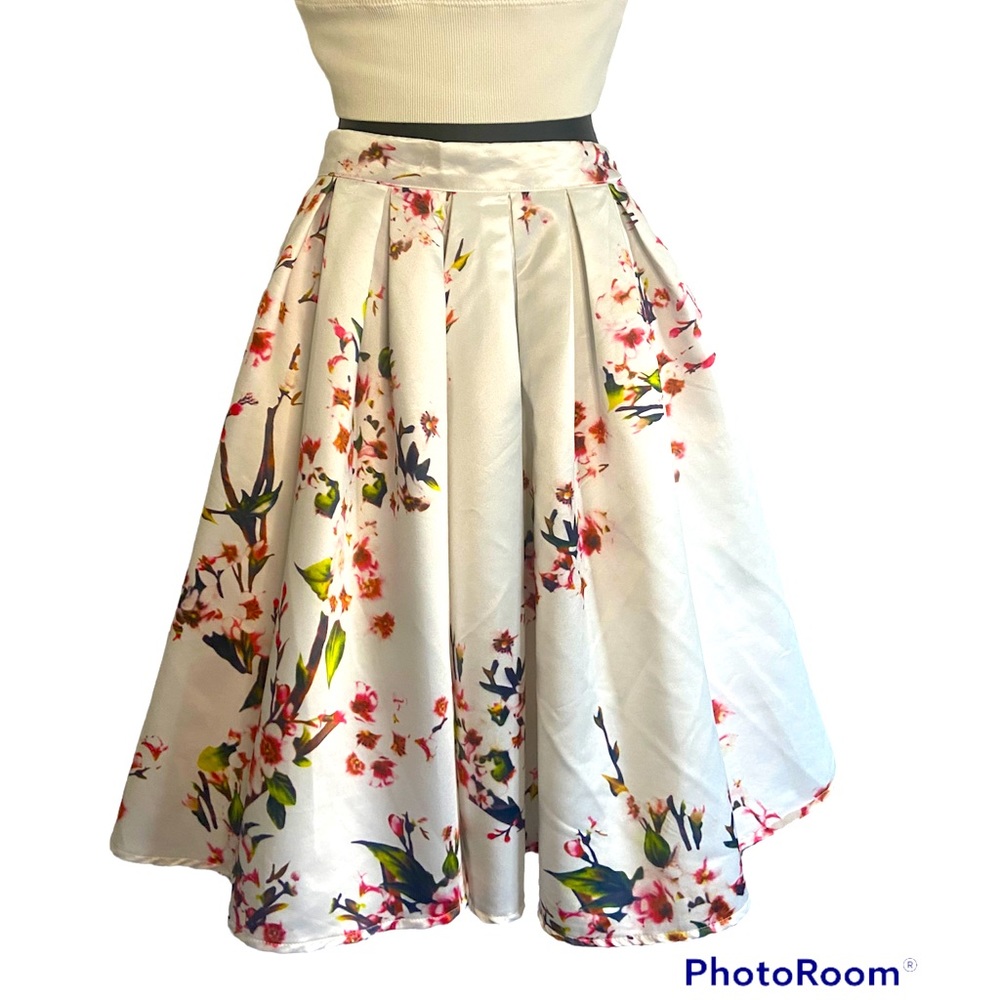 Floral Midi Skirt